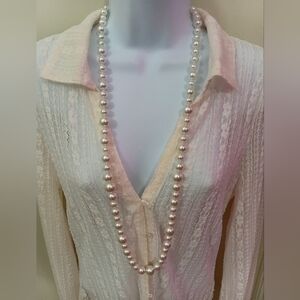 Classic White Pearl Necklace